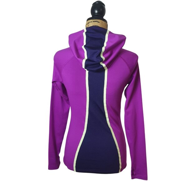 Nike Pro Combat Womens Compression Hoodie XS Dri-Fit Pink Purple Sporty Run Gym - Picture 3 of 9